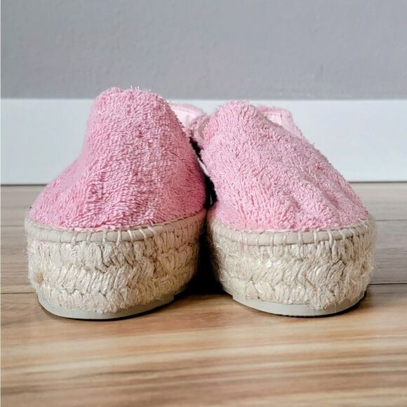 Manebi Italy Sydney Terry Double Sole Platform Espadrilles Pastel Rose 40 - Picture 8 of 15